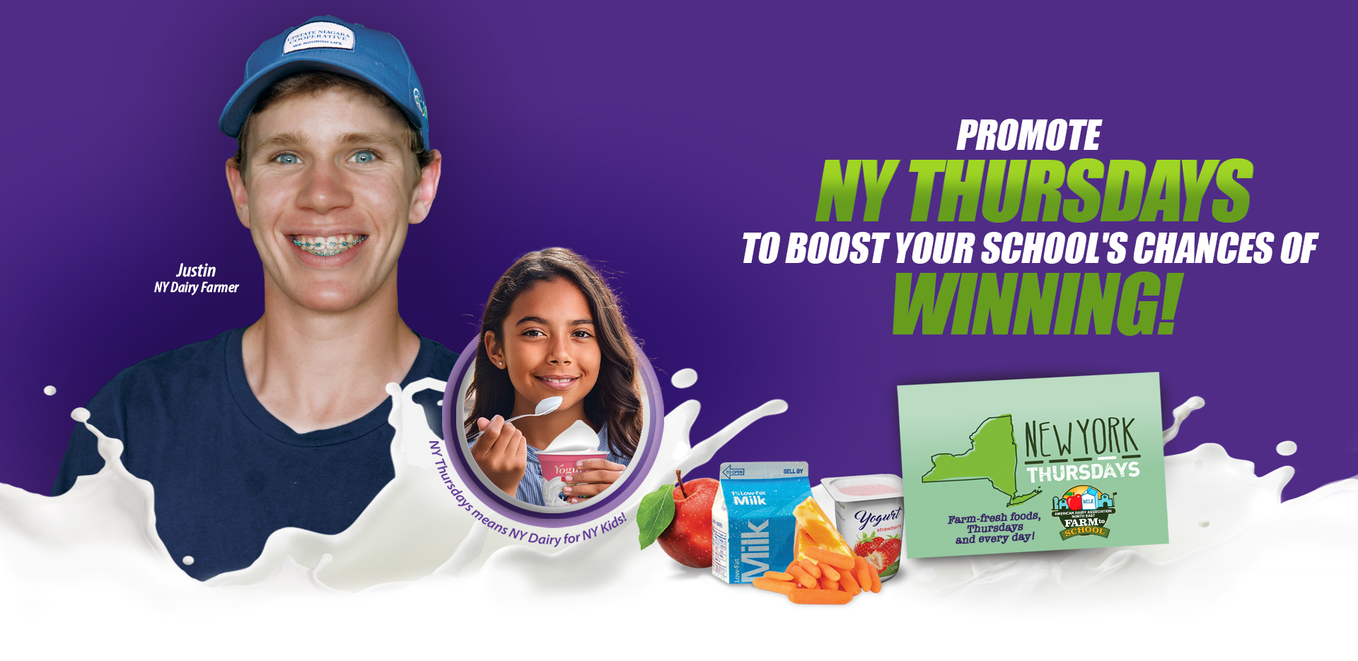 Promote NY Thursdays to boost your school's chances of winning